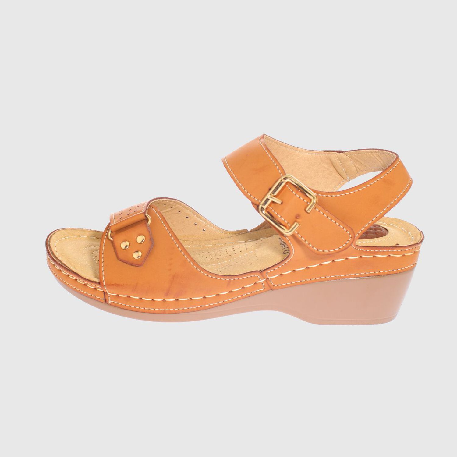 Sandalia Confort Camel Modelo Italiano Art. 5ask73337camel image number 1.0